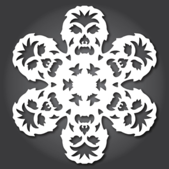 Galaxy Paper Snowflakes x 4 | Space Decor | Snowflake Garland | Star Wars - Picture 9 of 14